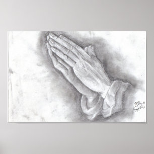 praying hands poster