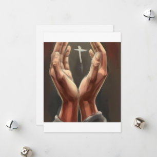 Praying Hands Stationery Card