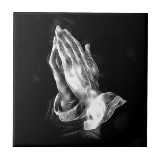 Praying hands tile