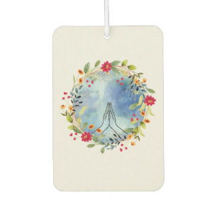 Praying hands watercolor  air freshener