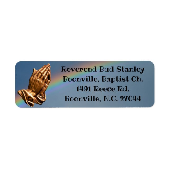 PRAYING HANDS WITH RAINBOW (Front)