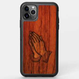 Praying Hands Wood Print OtterBox Symmetry iPhone 11 Pro Max Case