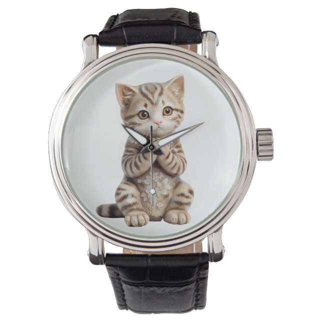 Praying Kitten Watch (Front)