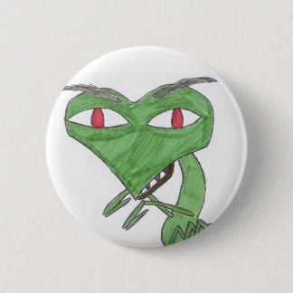 praying mantis 2 inch round button