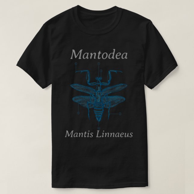 Praying mantis biology T-Shirt (Design Front)