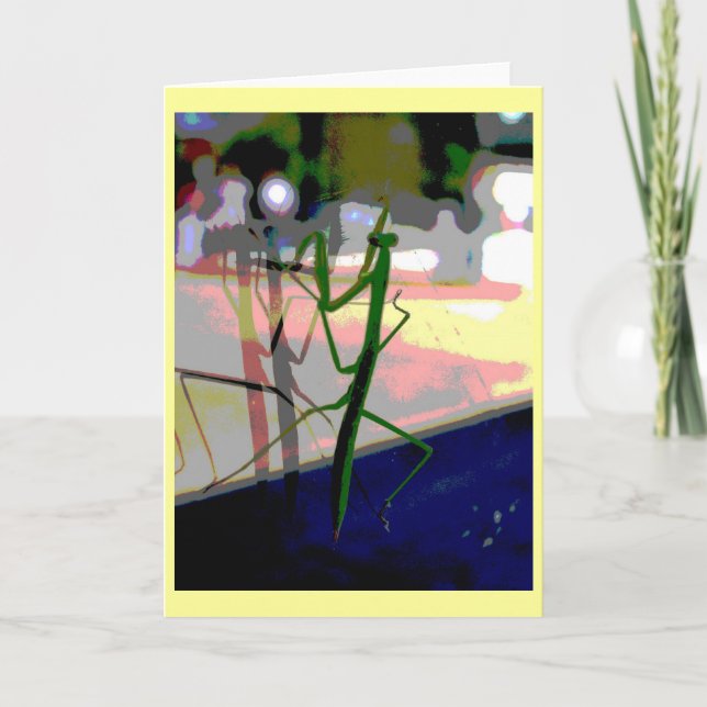Praying Mantis Card (Front)