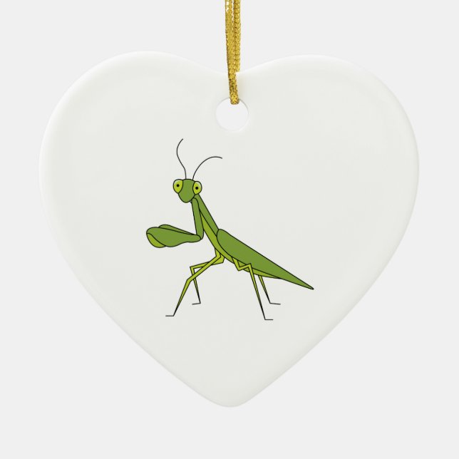 Praying Mantis Ceramic Ornament (Front)