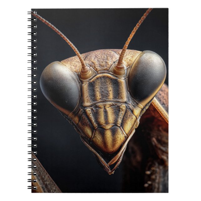 Praying Mantis Closeup Notebook (Front)