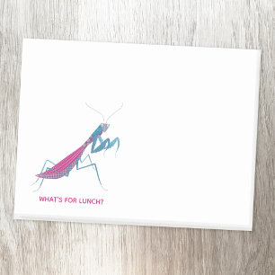 Praying Mantis Custom Text Post-it Notes