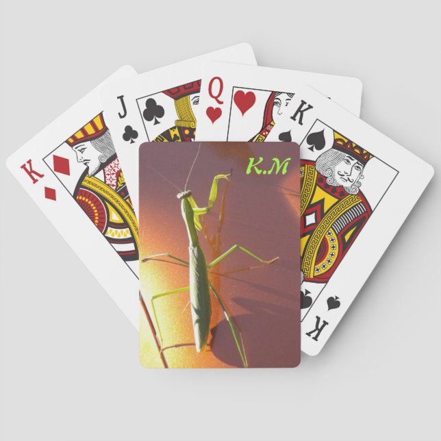 Praying Mantis Deck Playing Cards (Back)