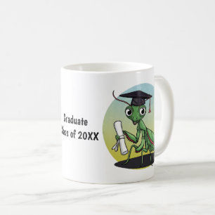 Praying Mantis Graduation Personalized Coffee Mug