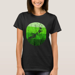 Praying Mantis Green Insect Retro Vintage Bug T-Shirt