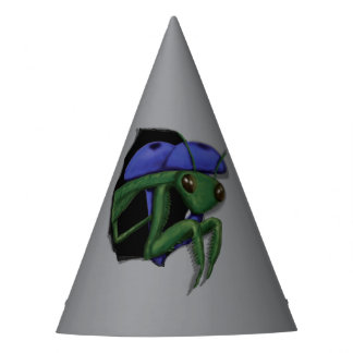 Praying Mantis Peeping Out Hole Party Hat