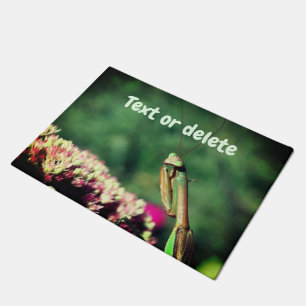 Praying Mantis Up Close Personalized  Doormat