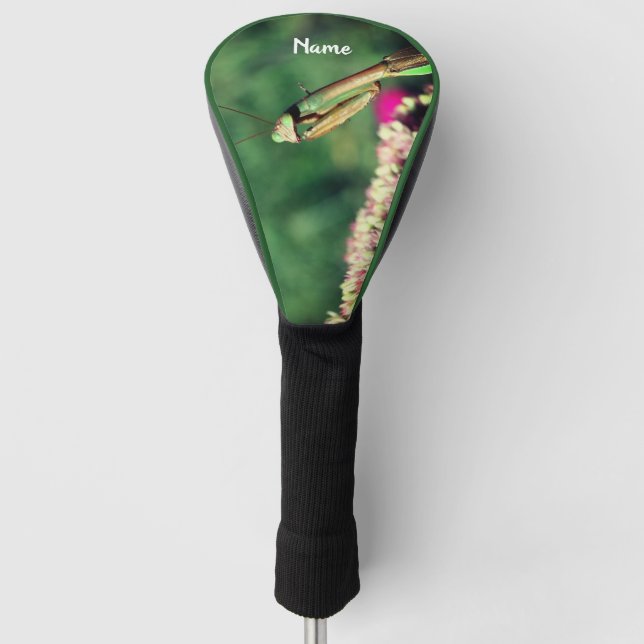 Praying Mantis Up Close Personalized  Golf Head Cover (Front)