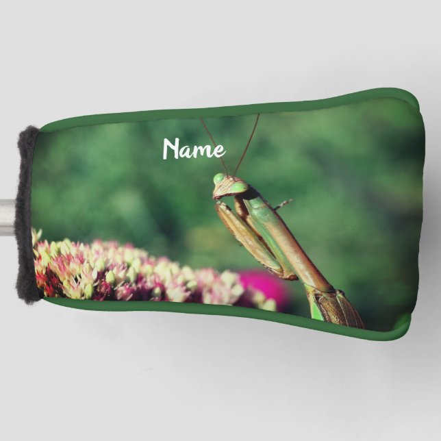 Praying Mantis Up Close Personalized   Golf Head Cover (Front)