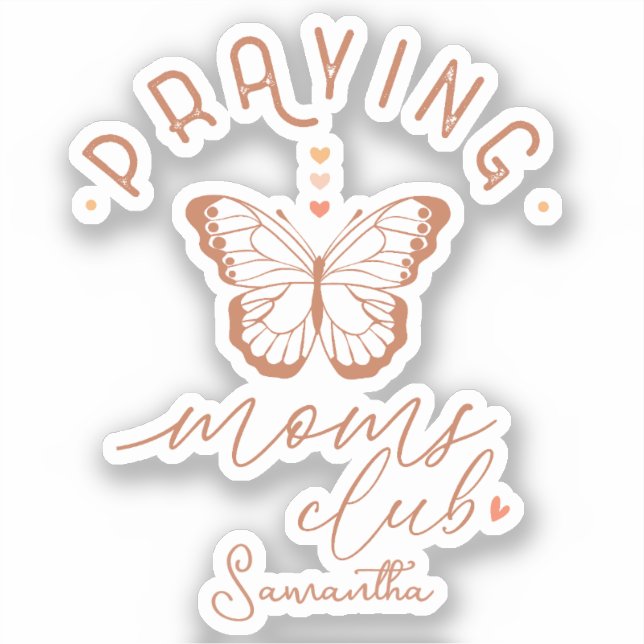 Praying Mom Club - Boho Butterfly (Front)