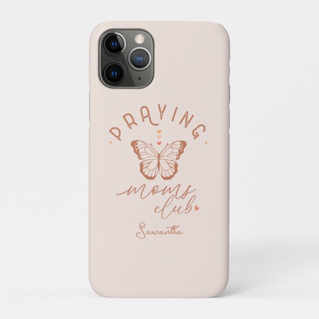 Praying Moms Club: Butterfly Boho Vintage Design Case-Mate iPhone Case (Back)