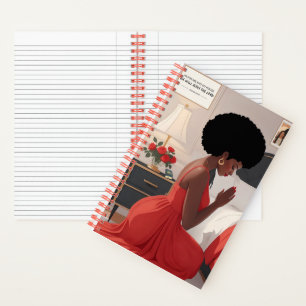 Praying Mother 5.5" x 8.5" Spiral Notebook