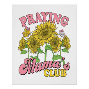 Praying Mother Club Poster