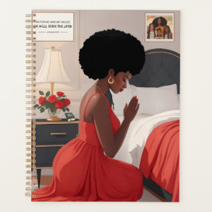 Praying Mother Hardcover Monthly Planner 8.5"x11"