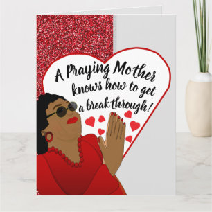Praying Mother Inspirational Mother's Day  Card