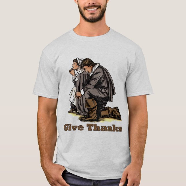 Praying Pilgrims T-Shirt (Front)