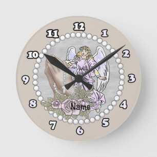Praying Rosary Angel Clock