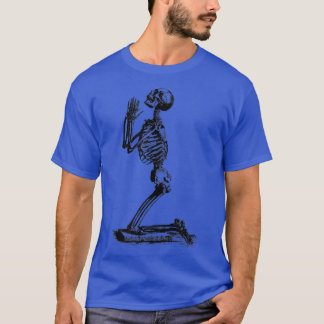 Praying Skeleton Occult, Sacred Geometry, Gothic,  T-Shirt