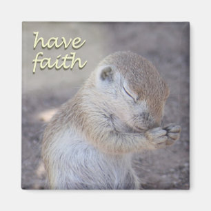 Praying Squirrel Magnet