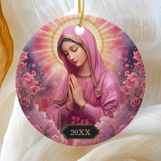 Praying Virgin Mary Christmas Ornaments (Creator Uploaded)