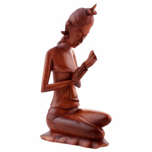Praying Woman Sculpture Standing Photo Sculpture