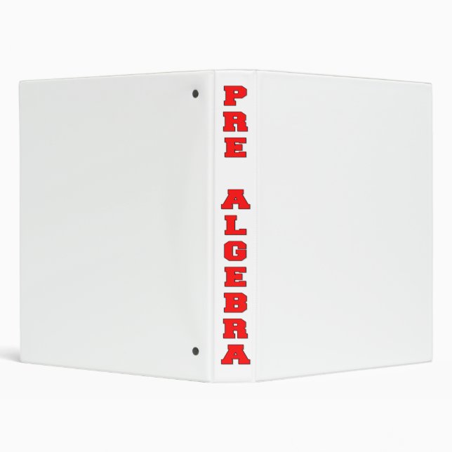 Pre Algebra Binder (Background)