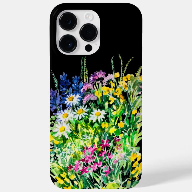 Pré d'été, fleurs sauvages Coque-Mate coque iphone (Verso)