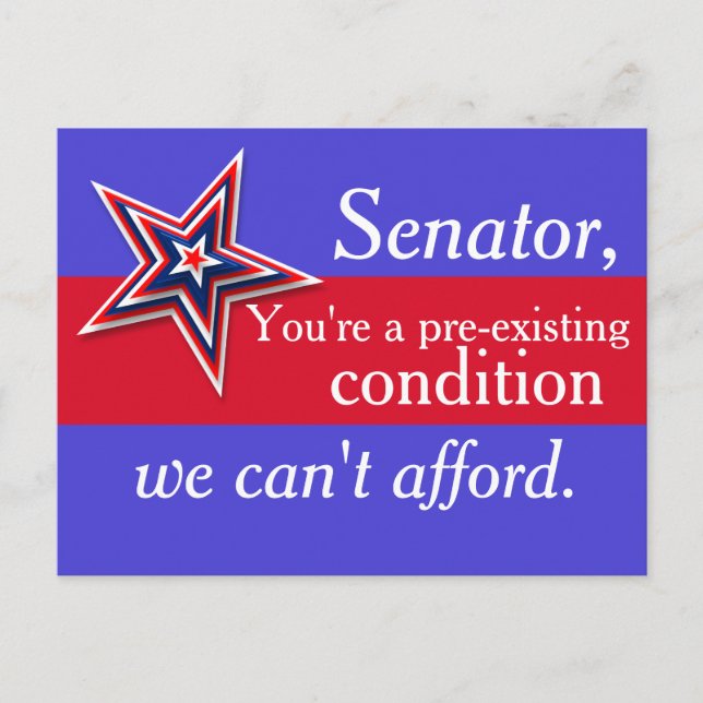 Pre-Existing Senator Postcard (Front)