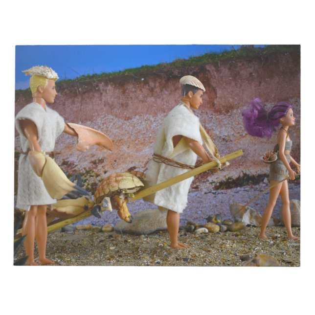 Pre-historic living. notepad (Front)
