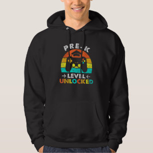 Pre-K Back to School Level Unlocked Video Gamer Ki Hoodie