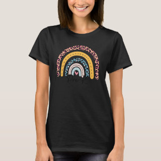 Pre K Boho Rainbow Student Teacher Back To School T-Shirt