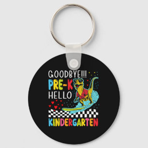 Pre-k Boys Last Day Of School Dinosaur T-rex Monst Keychain