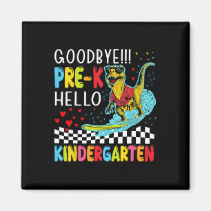 Pre-k Boys Last Day Of School Dinosaur T-rex Monst Magnet