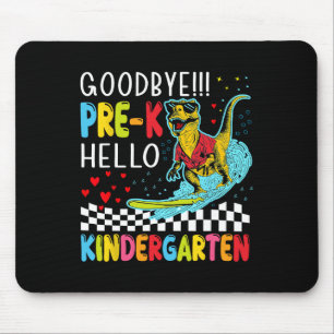 Pre-k Boys Last Day Of School Dinosaur T-rex Monst Mouse Pad