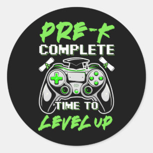 Pre-k Complete Gaming Apparel 1 Classic Round Sticker