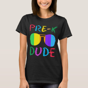 Pre K Dude Back to School First Day of Preschool 5 T-Shirt