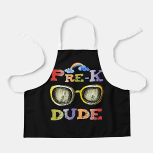 Pre K Dude Back to School First Day of Preschool Apron
