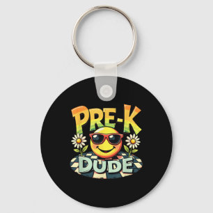 Pre-k Dude Funny Back To School First Day Of Schoo Keychain