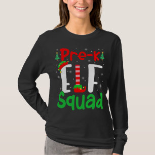 Pre-K ELF Squad Funny Christmas ELF Kids Teacher T-Shirt