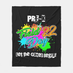 Pre-K Field Day 2022 Let The Games Begin for Teach Fleece Blanket