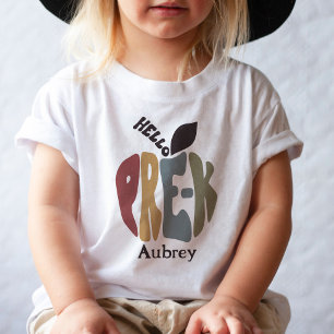 Pre-K First Day of School Cute Trendy Retro Toddler T-shirt