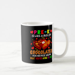 Pre-k Fun Box Of Chocolates Valentine's Day Teache Coffee Mug