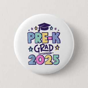Pre-k Grad 2025 Preschool Graduation 2025 _1  2 Inch Round Button